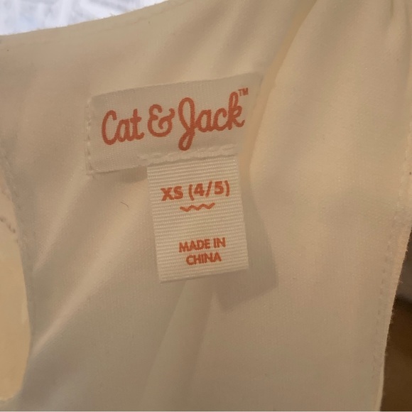 🤍 Cat & Jack White Lace/Tulle Dress - Girls Size XS (4/5) - Like New, Worn Once - Picture 4 of 5